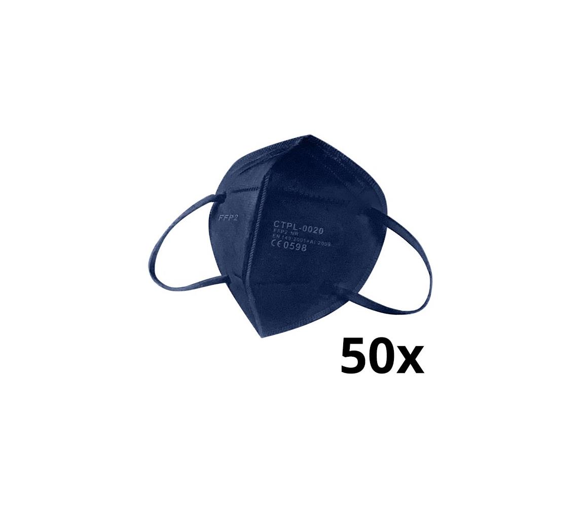 IMobily Media Sanex Respirátor FFP2 NR / KN95 Dark blue 50ks SL9975-50ks