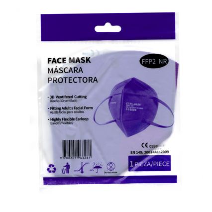 Media Sanex Respirátor FFP2 NR / KN95 fialový 100ks