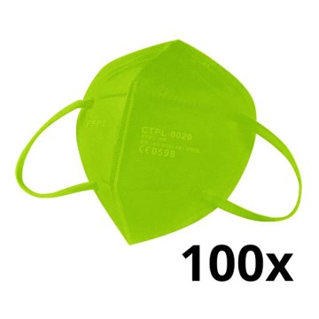 Media Sanex Respirátor FFP2 NR / KN95 Green 100ks