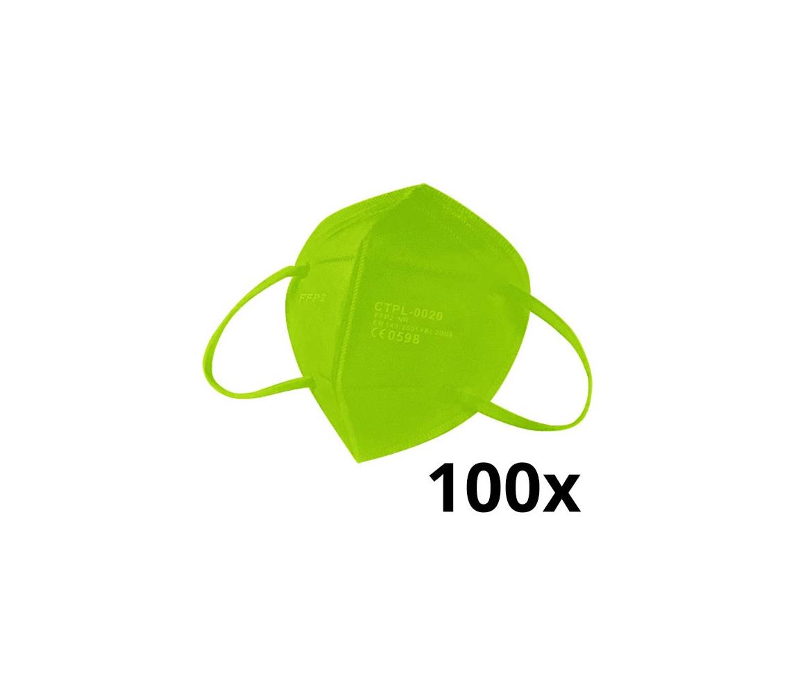 IMobily Media Sanex Respirátor FFP2 NR / KN95 Green 100ks SL9977-100ks