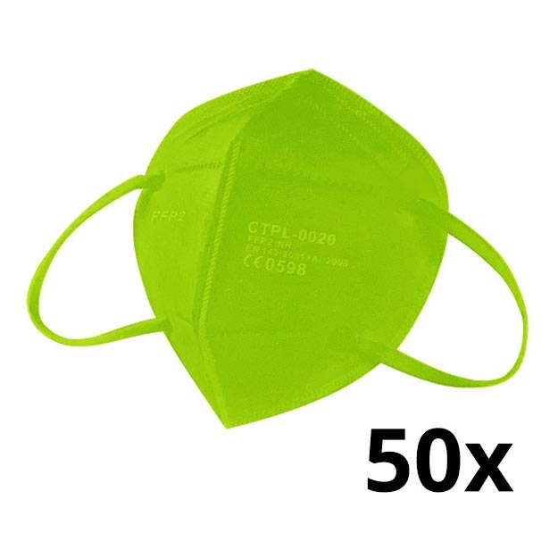 Media Sanex Respirátor FFP2 NR / KN95 Green 50ks