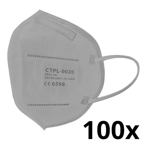 Media Sanex Respirátor FFP2 NR / KN95 Grey 100ks