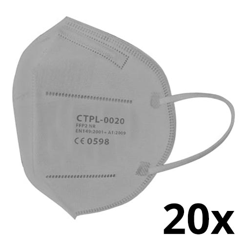 Media Sanex Respirátor FFP2 NR / KN95 Grey 20ks