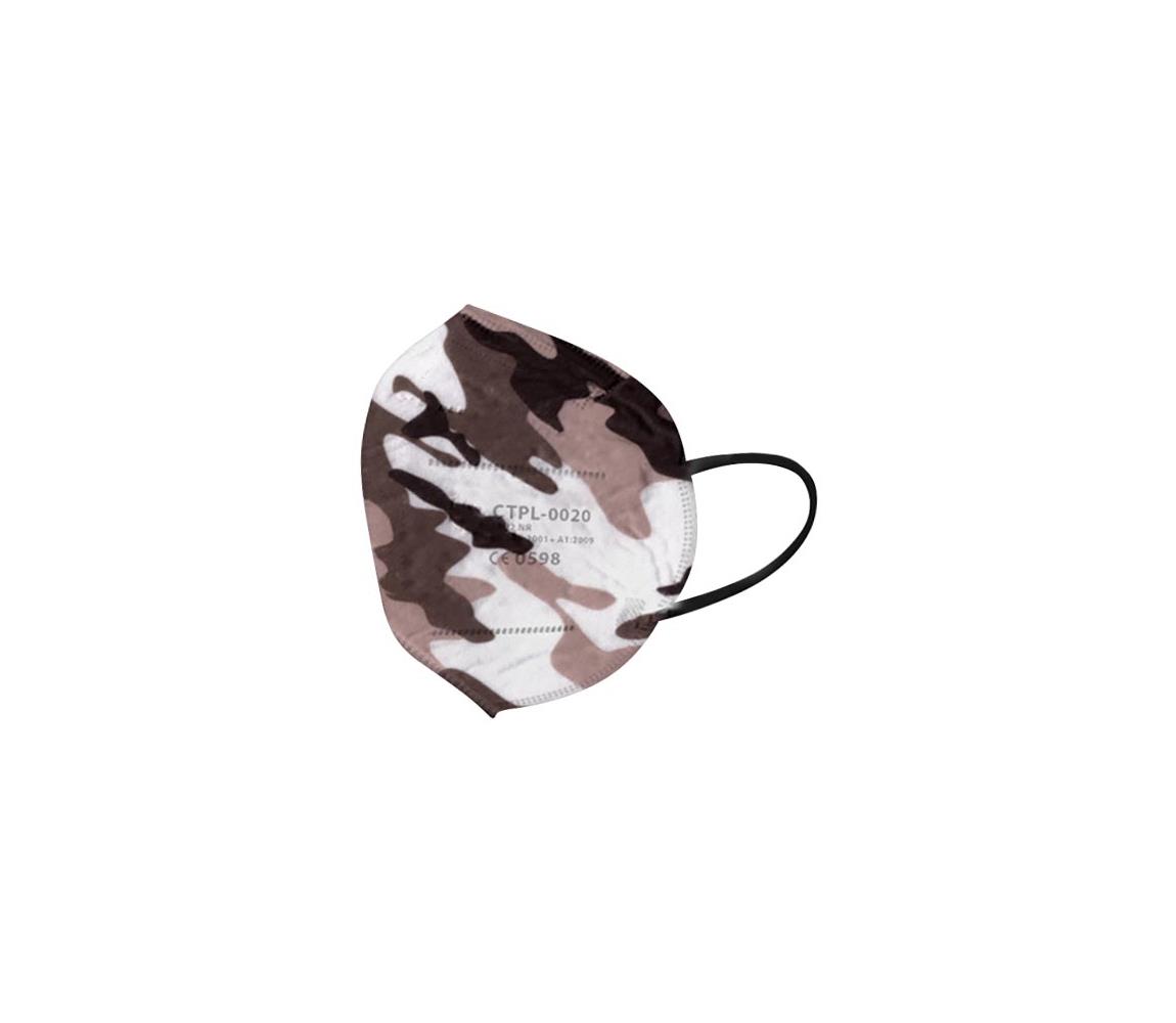IMobily Media Sanex Respirátor FFP2 NR / KN95 maskáčový 1ks SL9947