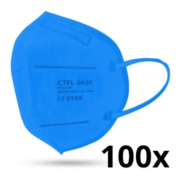 Media Sanex Respirátor FFP2 NR / KN95 modrý 100ks
