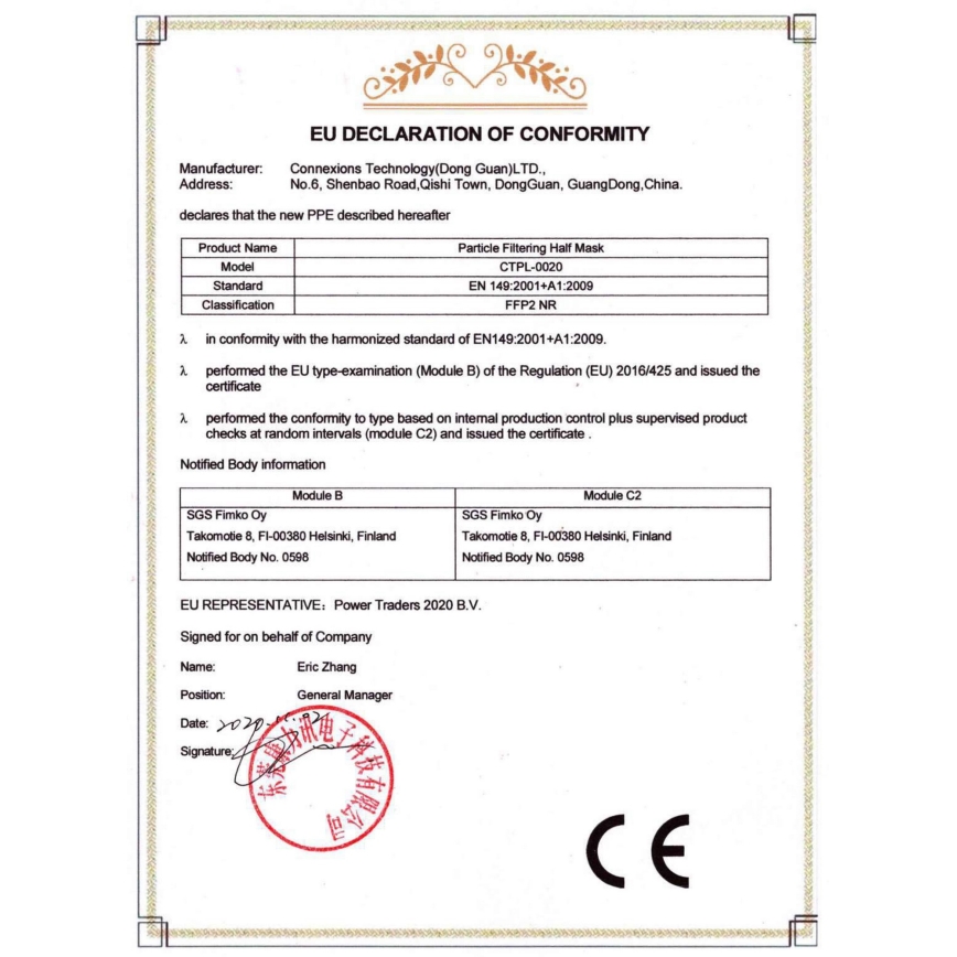 Media Sanex Respirátor FFP2 NR / KN95 Pink 1ks