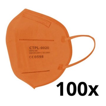 Media Sanex Respirátor FFP2 NR Orange 100ks