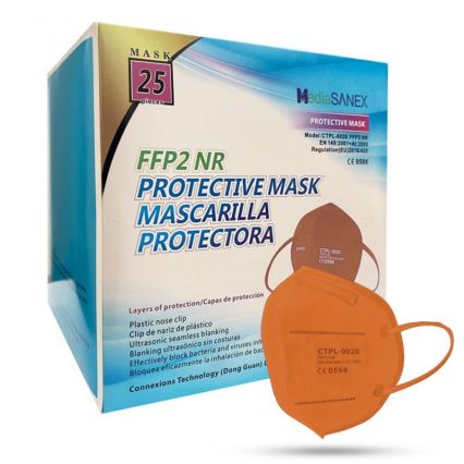 Media Sanex Respirátor FFP2 NR Orange 100ks