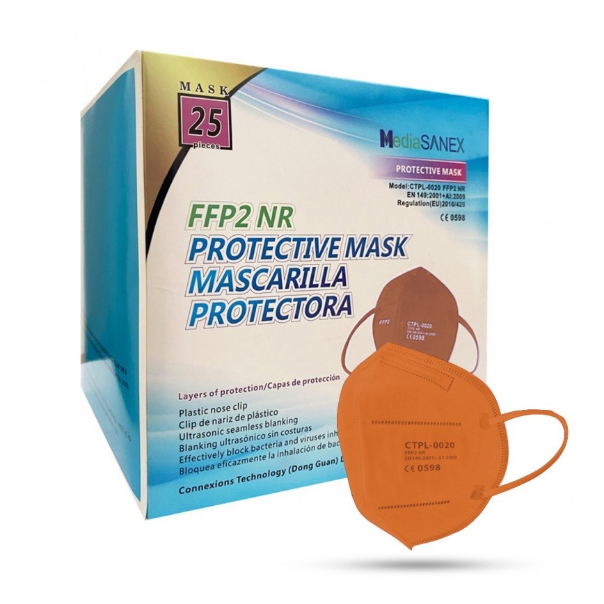 Media Sanex Respirátor FFP2 NR Orange 100ks