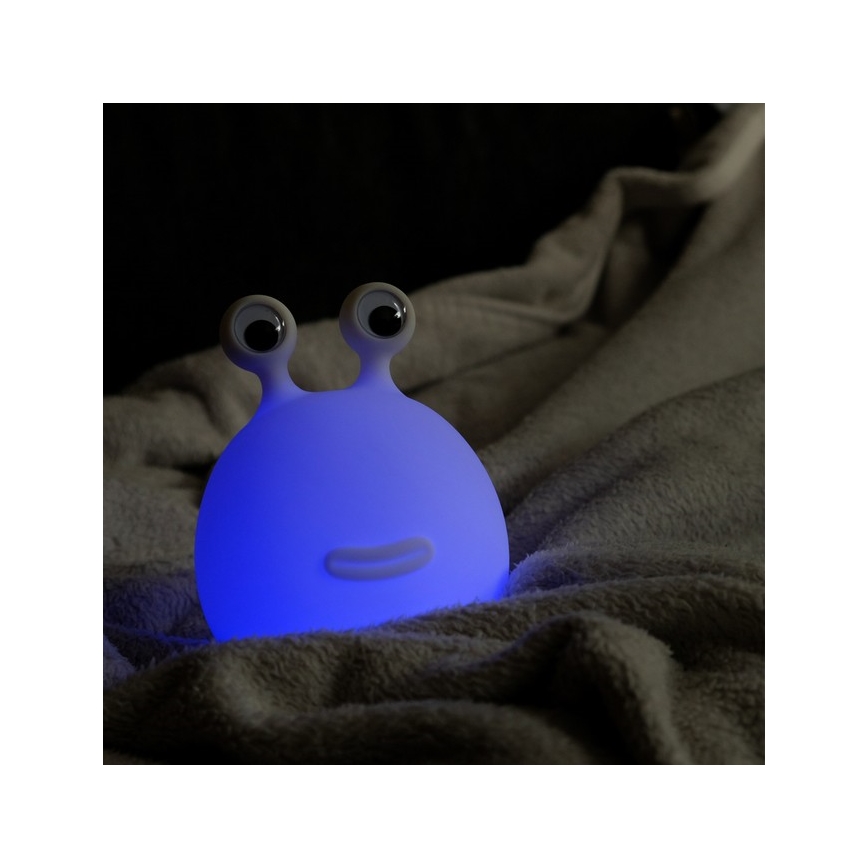 MegaLight - LED RGB Stmívatelná nabíjecí dětská dotyková lampa MOMO MOON LED/5V