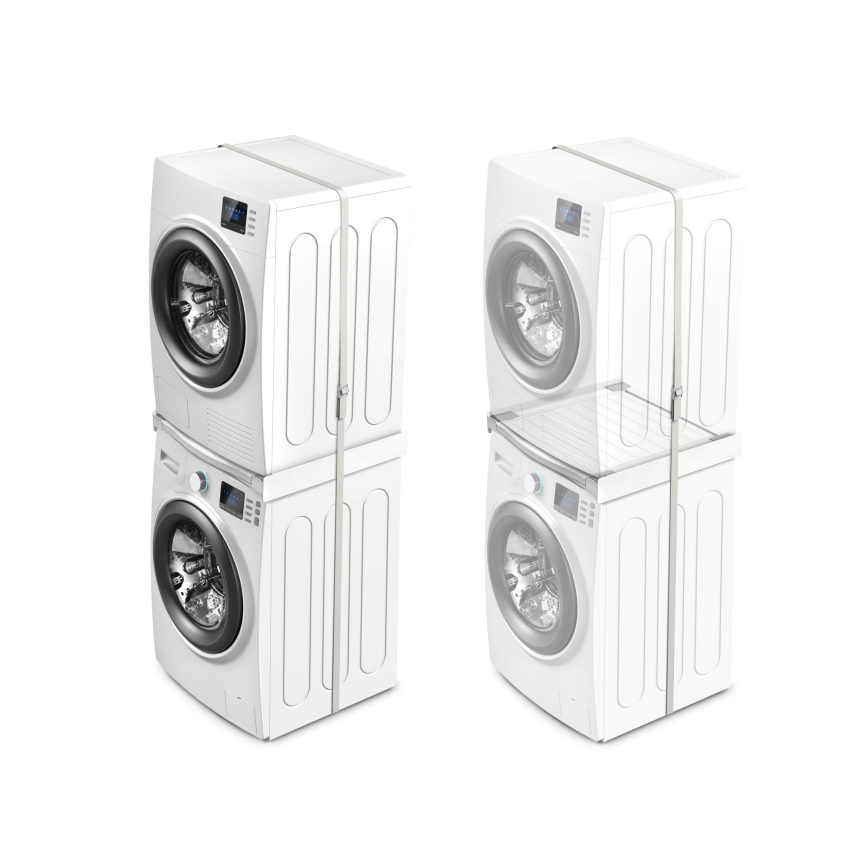 Meliconi 656113 - Mezikus pro pračku a sušičku s výsuvem 70 cm bílá