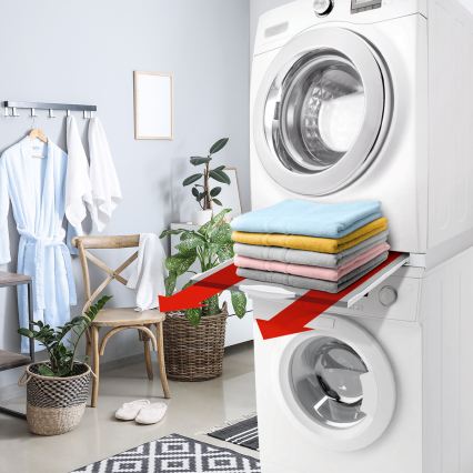 Meliconi 656114 - Mezikus pro pračku a sušičku 70 cm bílá