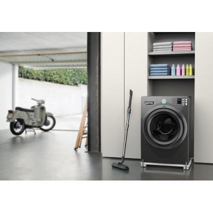 Meliconi 656149 - Antivibrační podložka pod pračku s výsuvnými kolečky 47 cm bílá