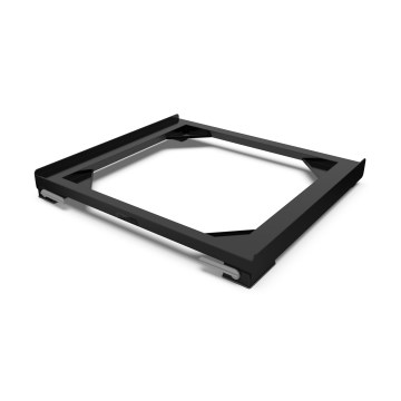 Meliconi 656168 - Antivibrační podložka pod pračku s výsuvnými kolečky 47 cm černá