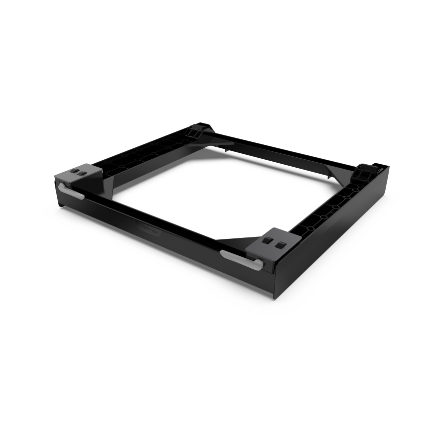 Meliconi 656168 - Antivibrační podložka pod pračku s výsuvnými kolečky 47 cm černá