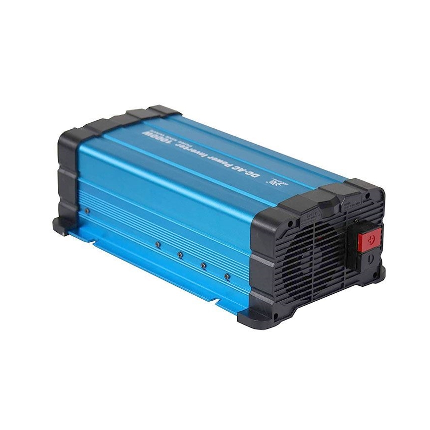Měnič napětí 1000W/12/230V + drátové dálkové ovládání