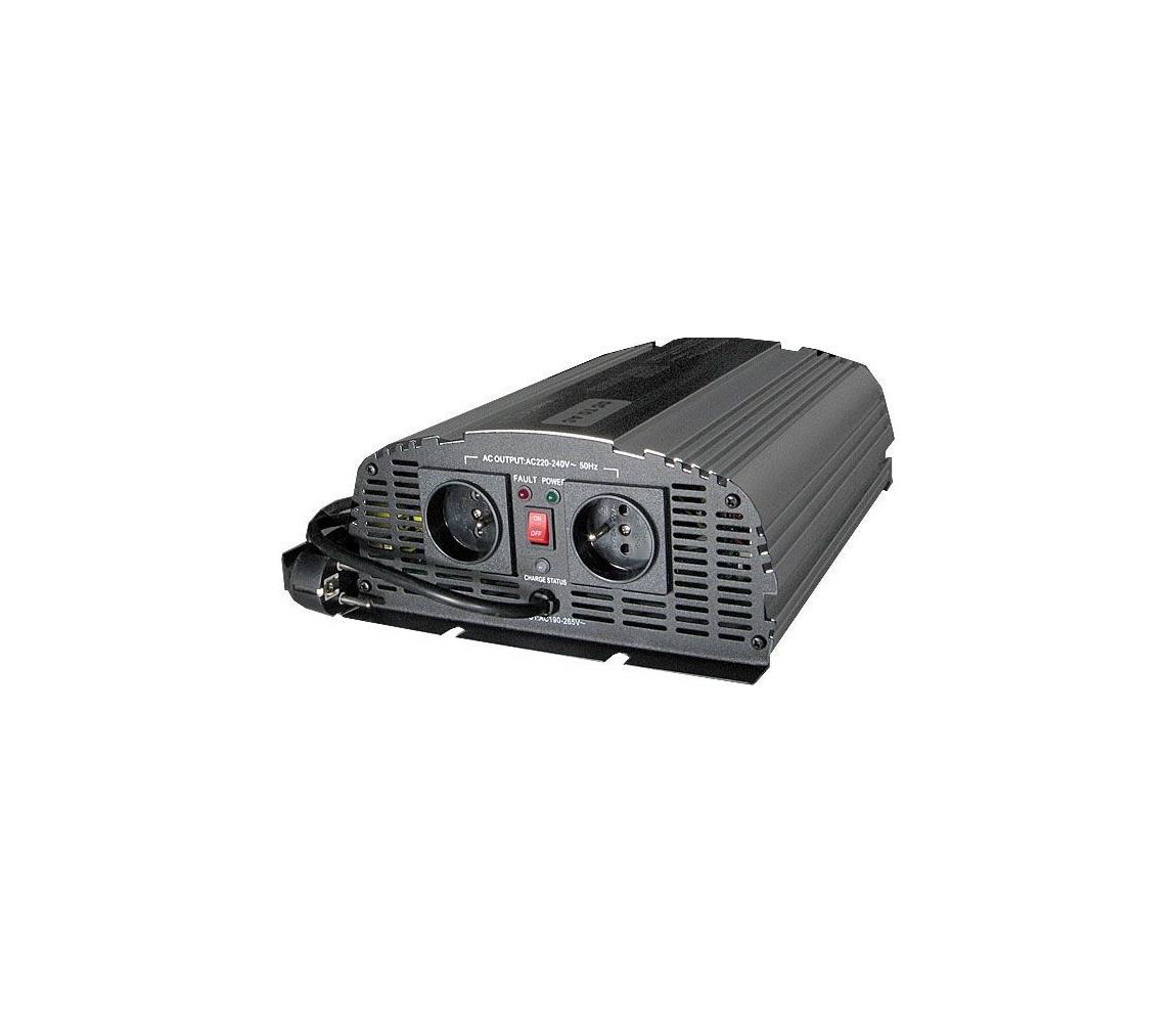 HADEX Měnič napětí 1000W/12V/230V + UPS HD0400
