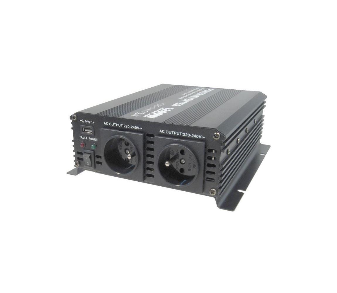 HADEX Měnič napětí 1200W/12/230V HD0142