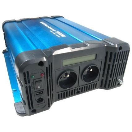 Měnič napětí 2000W/12/230V + dálkové ovládání