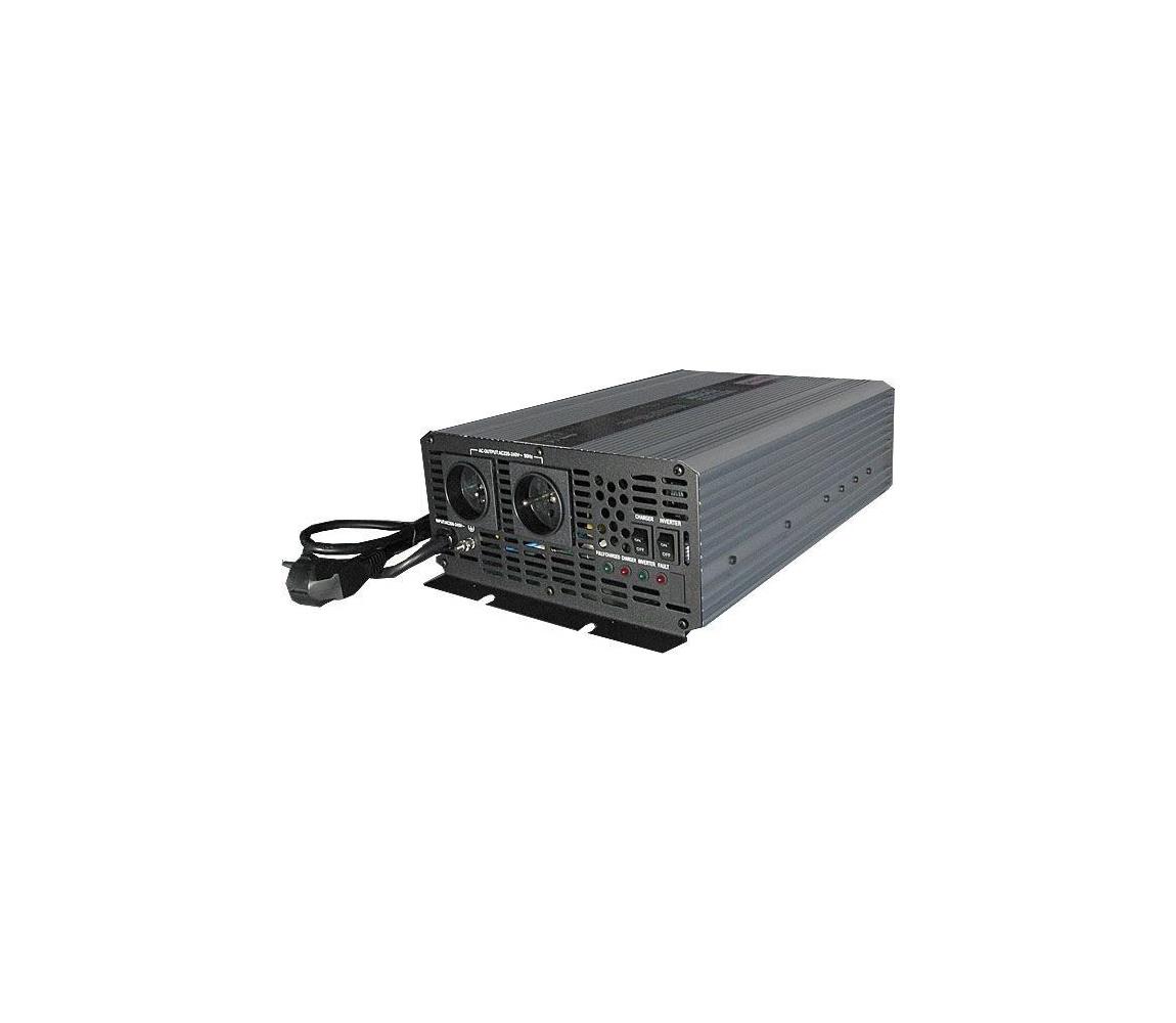HADEX Měnič napětí 2000W/12V/230V + UPS HD0401