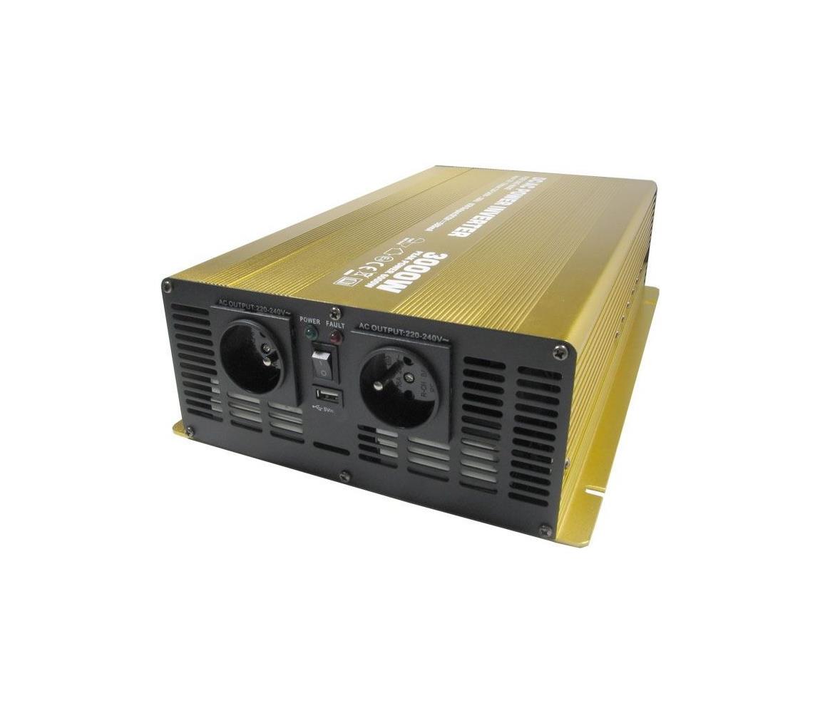 HADEX Měnič napětí 3000W/12/230V HD0252