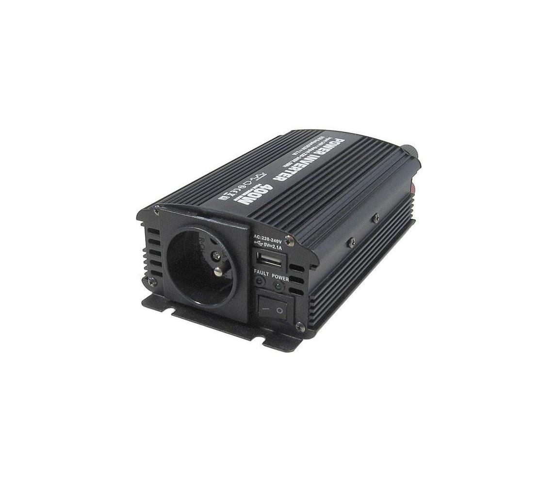 HADEX Měnič napětí 400W/12/230V HD0219