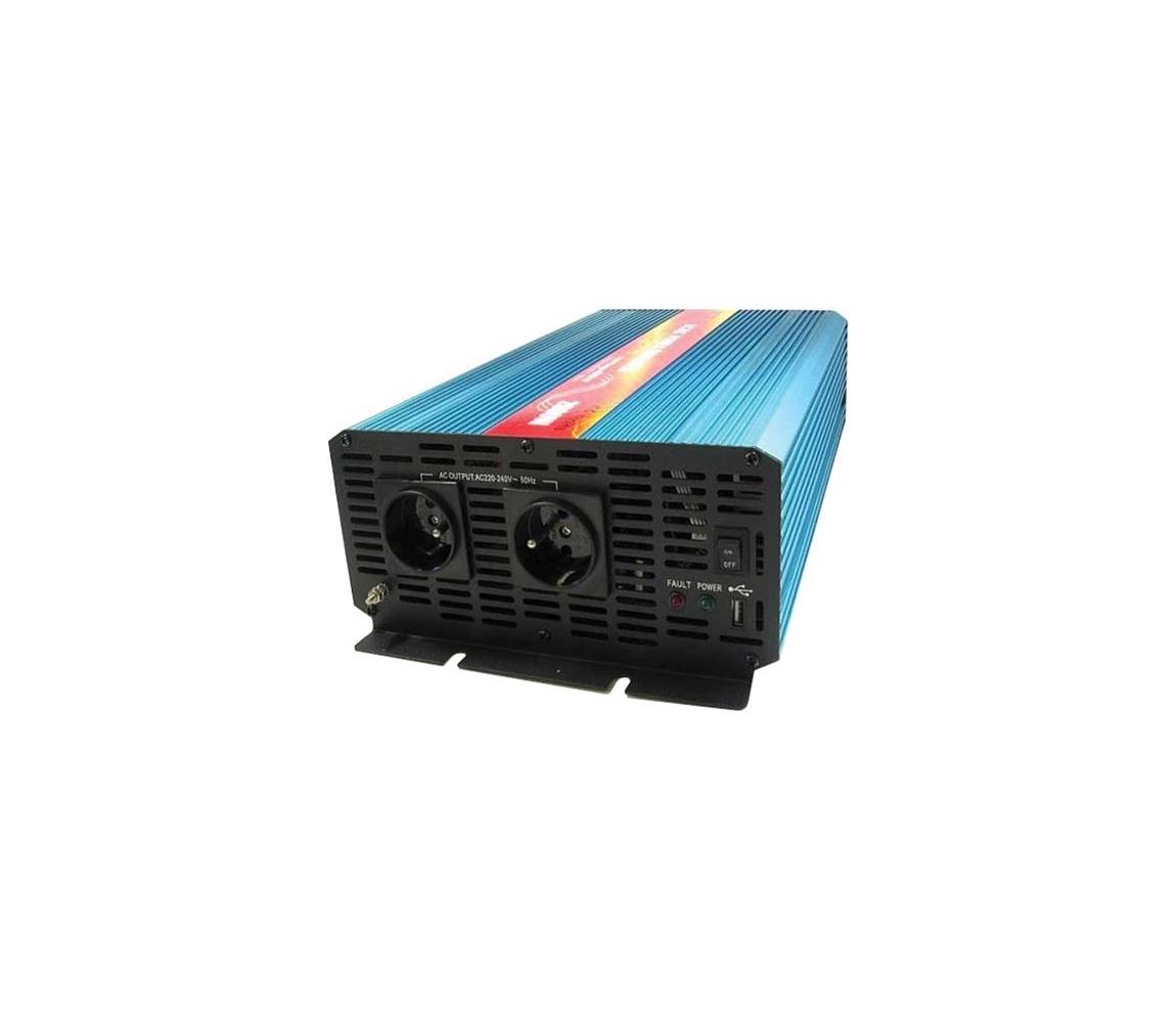 Geti Měnič napětí CARSPA 2000W/24/230V + USB 