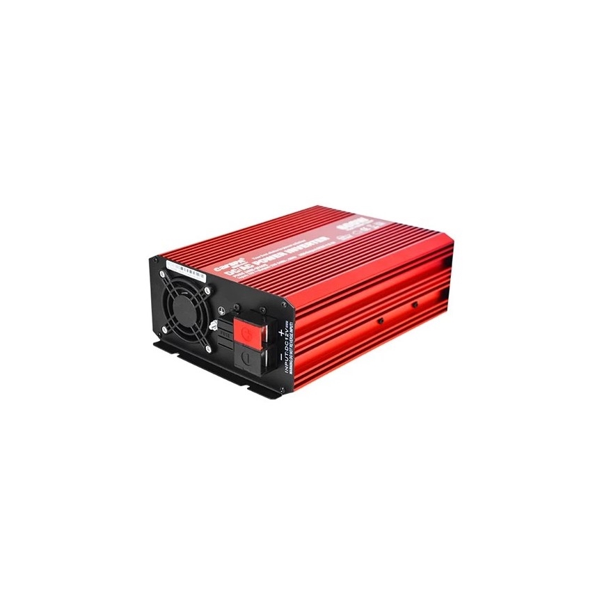 Měnič napětí CARSPA 600W/12/230V + drátové dálkové ovládání