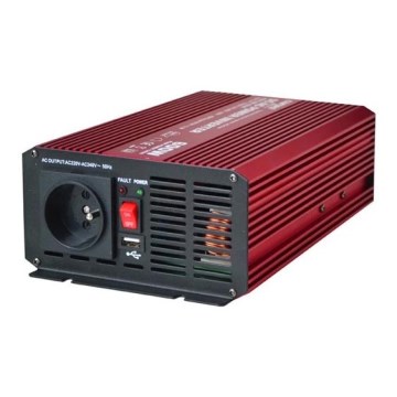 Měnič napětí CARSPA 600W/12/230V + USB