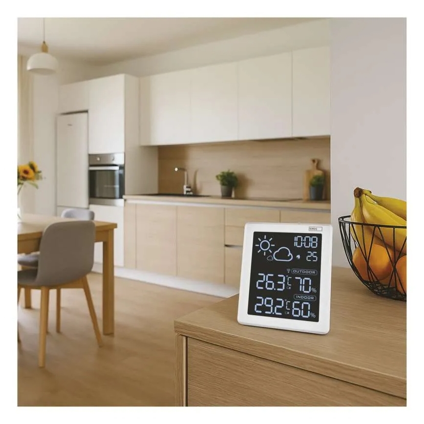 Meteostanice 5V 2xAAA + 2xAAA černá