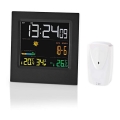 Meteostanice s barevným LCD displejem 230V/3xAAA + 2xAA černá