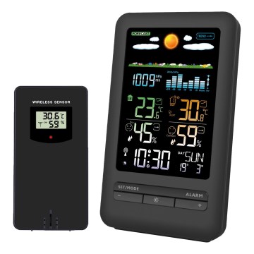 Meteostanice s LCD displejem 2xAA černá