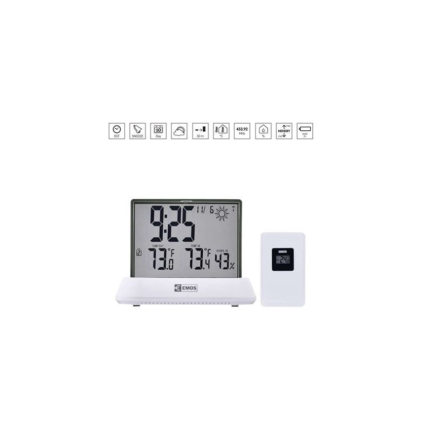 Meteostanice s LCD displejem 2xAAA