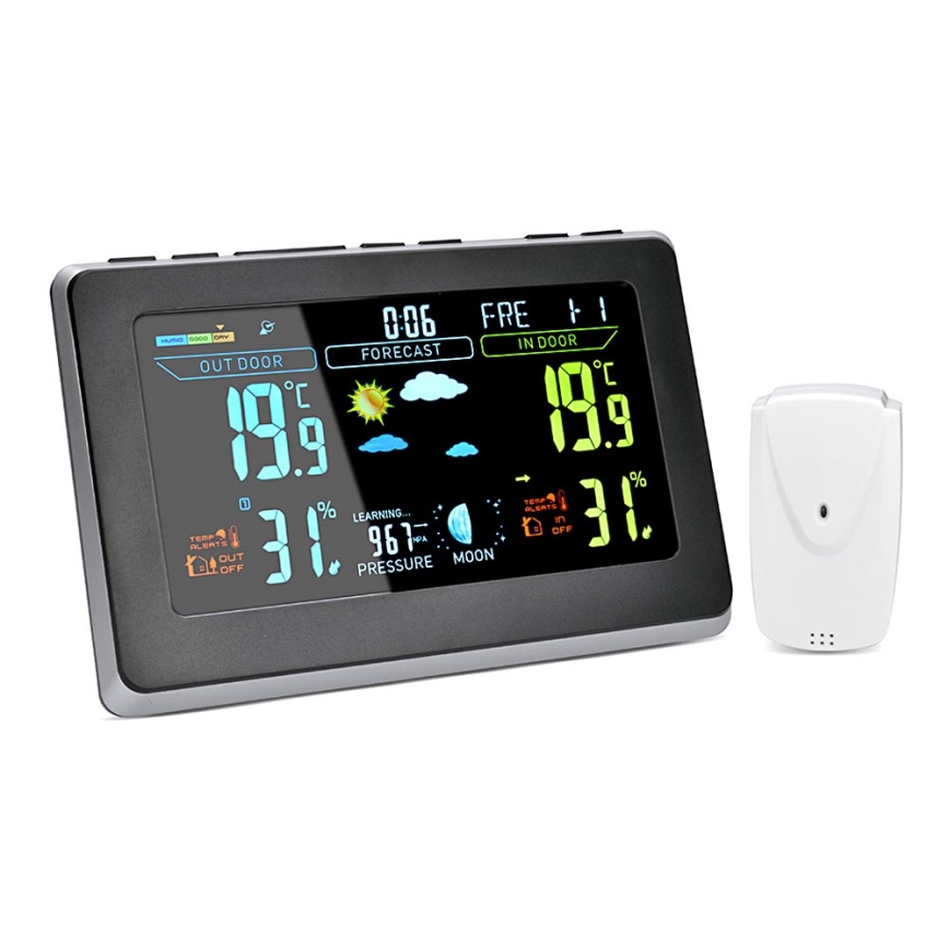 Meteostanice s LCD displejem 3xAAA/2xAAA