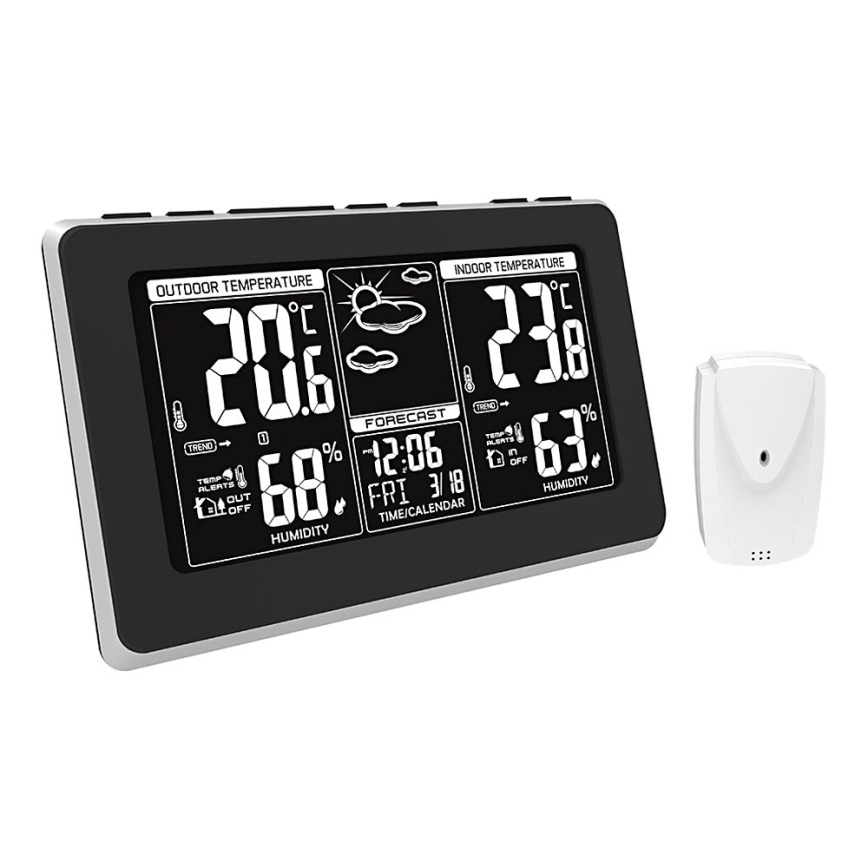 Meteostanice s LCD displejem 3xAAA/2xAAA