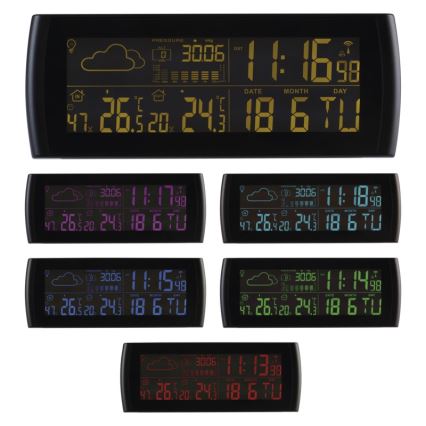 Meteostanice s LCD displejem 3× 1,5 V AAA