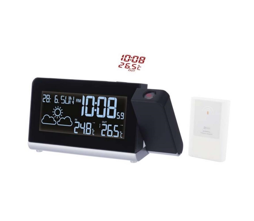 Meteostanice s LCD displejem 4,5V/1x CR2032 + 2×AA