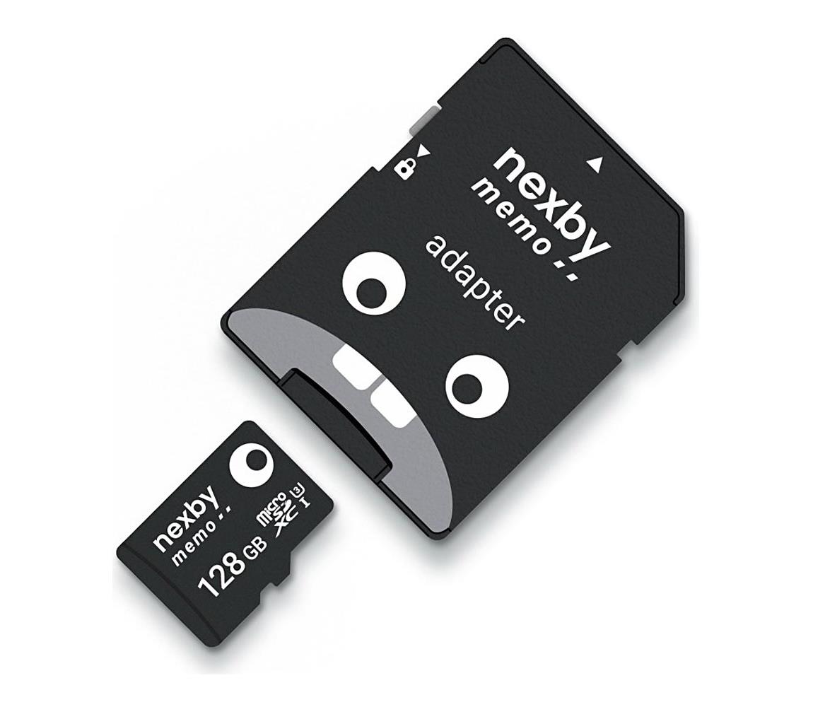 Nexby MicroSDXC 128GB U3 100MB/s + SD adaptér AX0042