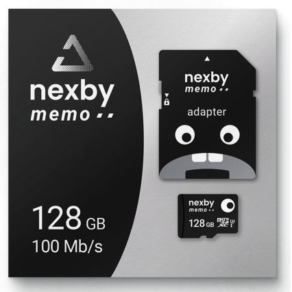 MicroSDXC 128GB U3 100MB/s + SD adaptér