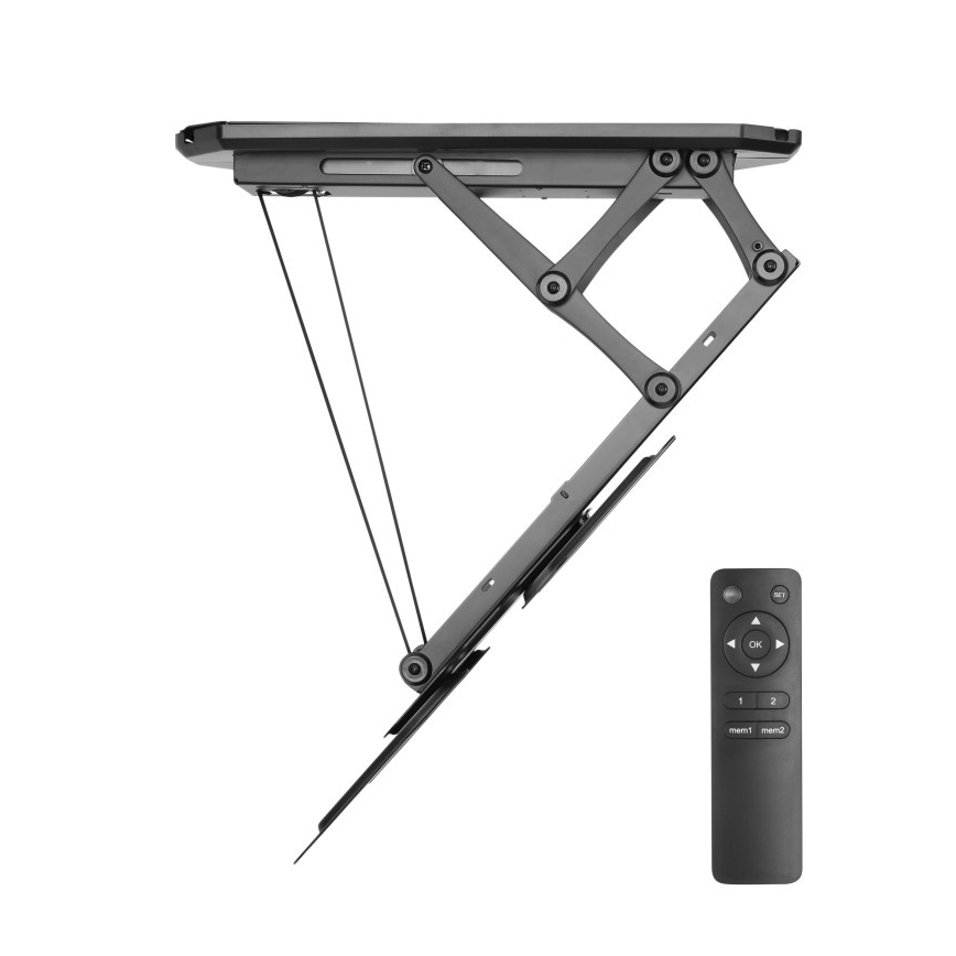 MK FLORIA MKF-20DM444 - Chytrý stropní držák pro TV 55" černá Wi-Fi TUYA + dálkové ovládání