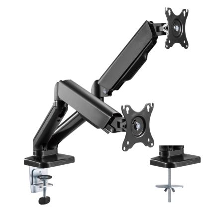 MK FLORIA MKF-21DP113S2 - Nastavitelný držák na dva monitory 32 černá