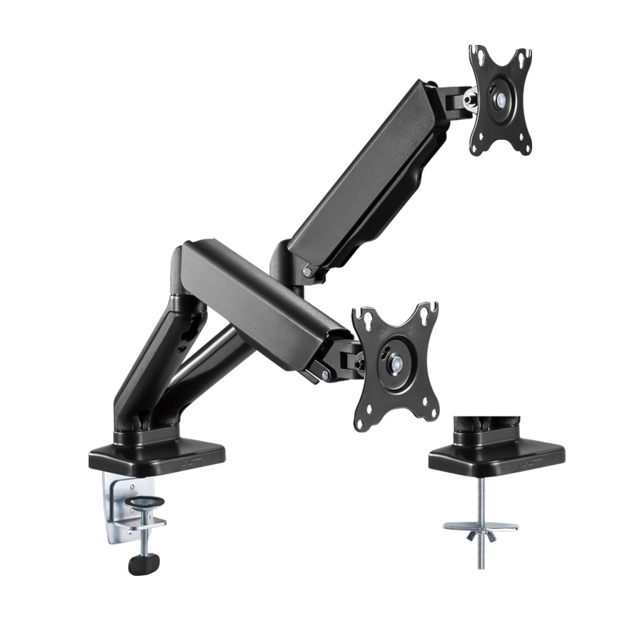MK FLORIA MKF-21DP113S2 - Nastavitelný držák na dva monitory 32 černá