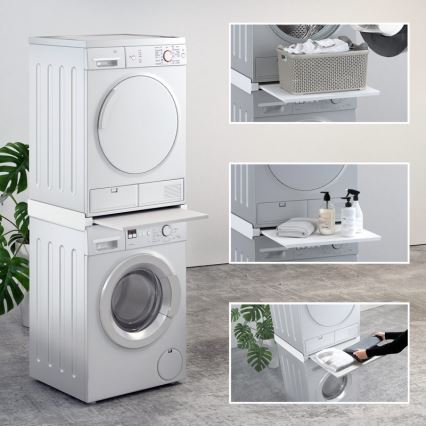 MK FLORIA MKF-23MZ601 - Mezikus pro pračku a sušičku s výsuvem 60 cm bílá