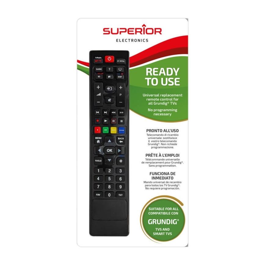 MK FLORIA Superior RC UNI TV Grundig - Náhradní dálkový ovladač pro TV značky Grundig
