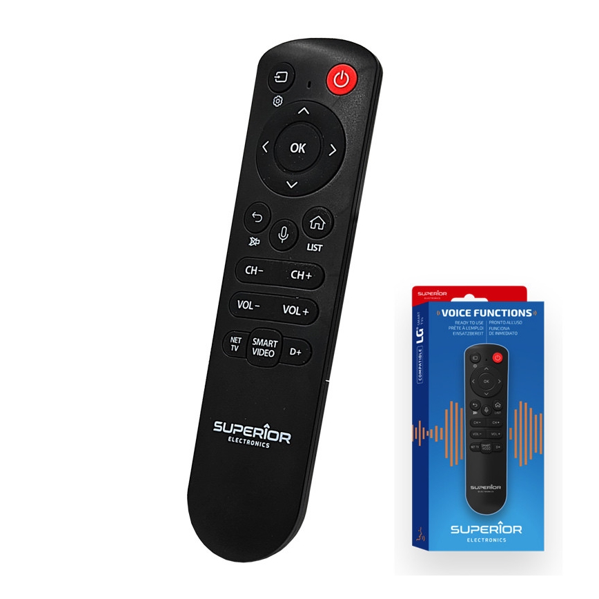 MK FLORIA Superior RC UNI TV LG VOICE - Náhradní dálkový ovladač pro TV značky LG 2xAAA