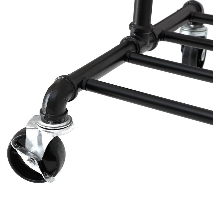 Mobilní stojanový věšák LINEA černá