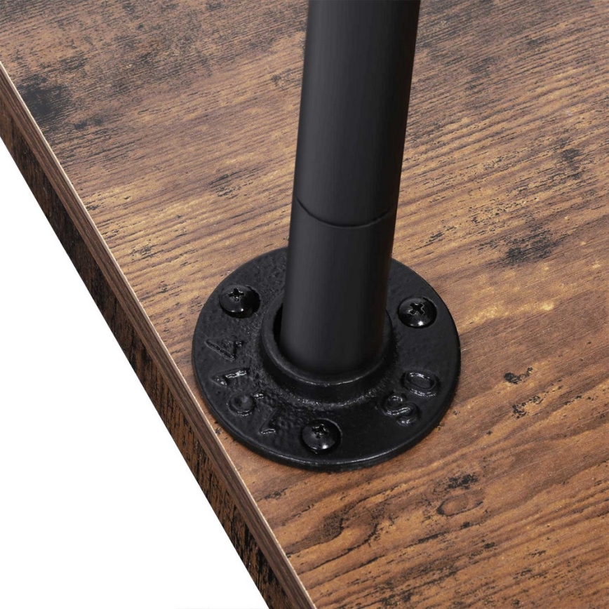 Mobilní stojanový věšák LINEA hnědá/černá