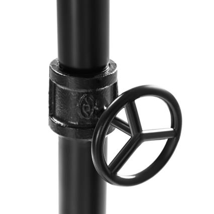 Mobilní stojanový věšák LINEA hnědá/černá