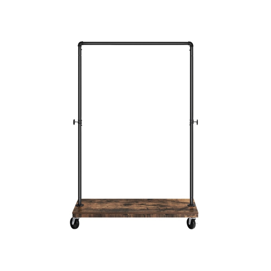 Mobilní stojanový věšák LINEA hnědá/černá