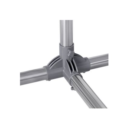 Mobilní stojanový věšák LINEA stříbrná